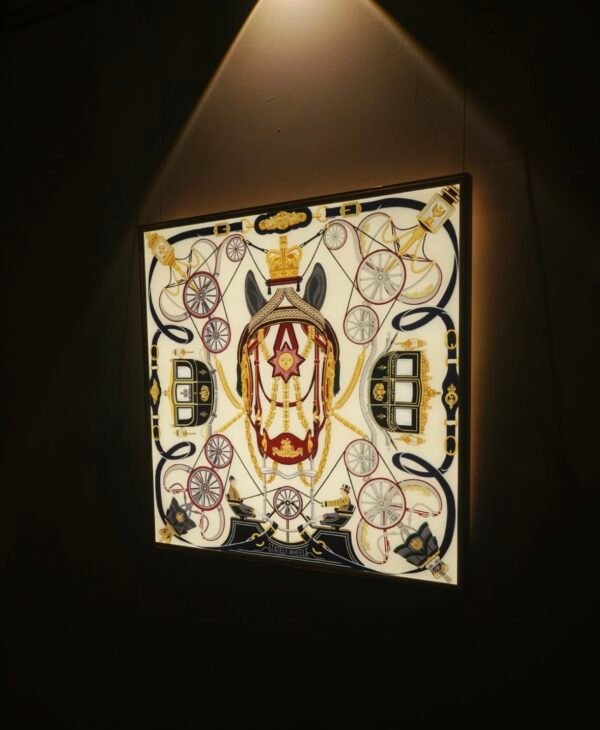 Max version, Scarf Hanging Device With Backlight, Suitable for Hermès LV Chanel 90 Size Scarves