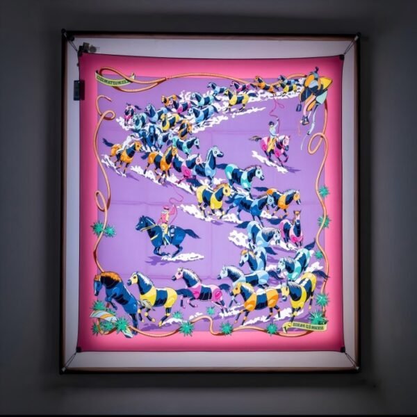 Max version, Scarf Hanging Device With Backlight, Suitable for Hermès LV Chanel 90 Size Scarves