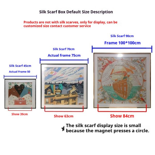 DIY Silk Scarf Frame Magnetic And Non-Destructive