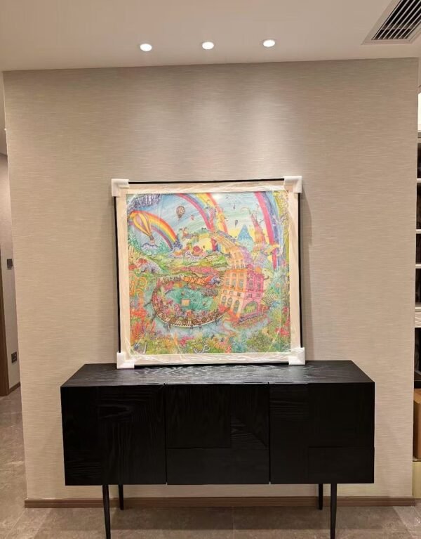 DIY Scarf Mounting Solid Wood Frame